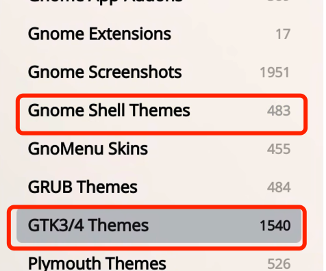 gnome-shell Theme and GTK Theme